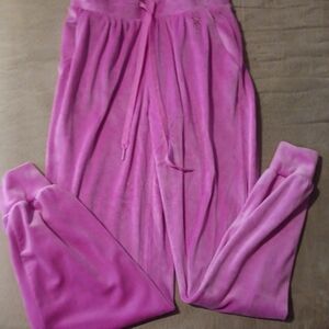 Juicy Couture Fuchsia Velour Lounge Pants